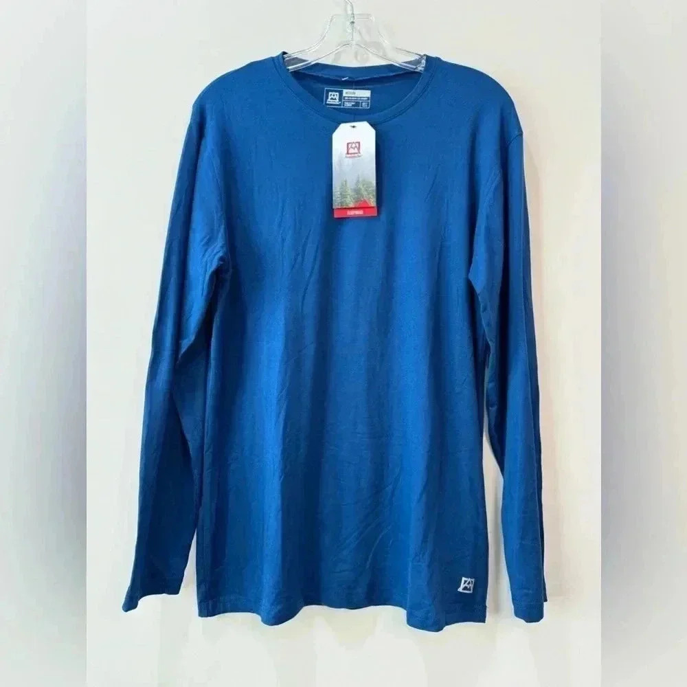 Avalanche Blue Long Sleeve Sleep Shirt Size M